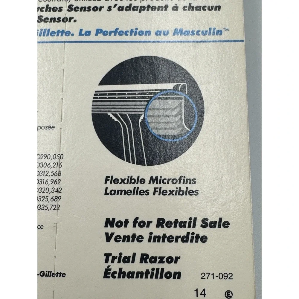 VTG 1993 Gillette Sensor Excel Razor Twin Blade Shaver, Made In USA  Sealed, NOS